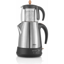 Load image into Gallery viewer, Arzum Classic Turkish Tea Maker, Stainless Steel - AR3003

