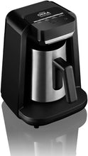 Load image into Gallery viewer, Arzum Okka Rich Spin M Automatic Turkish Coffee and Hot Milk Beverage Maker, Black/Chrome
