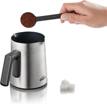 Load image into Gallery viewer, Arzum Okka Rich Spin M Automatic Turkish Coffee and Hot Milk Beverage Maker, Black/Chrome
