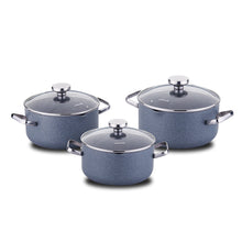 Load image into Gallery viewer, Korkmaz Stona 6 Pieces Granite Coated Cookware Set - A2863
